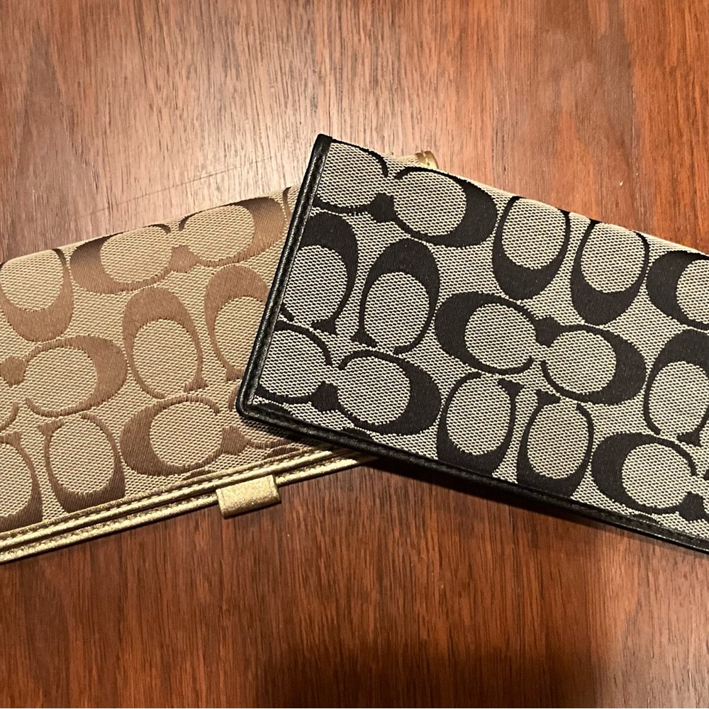 BARGAIN OF THE DECADE Coach checkbook covers, NWOT